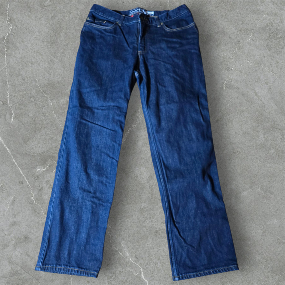 Carhartt Women's Fleece Lined Blue Jeans, Size 14 Short